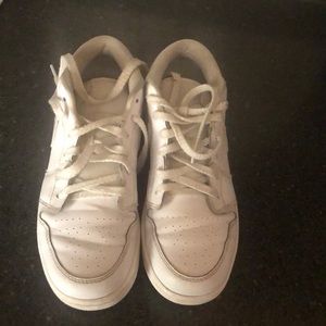 All white air Jordan 1